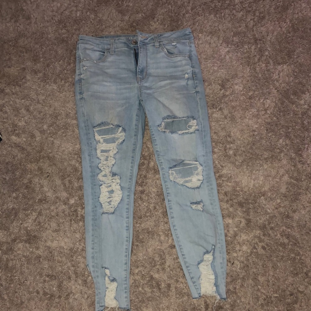 American Eagle ripped jeans